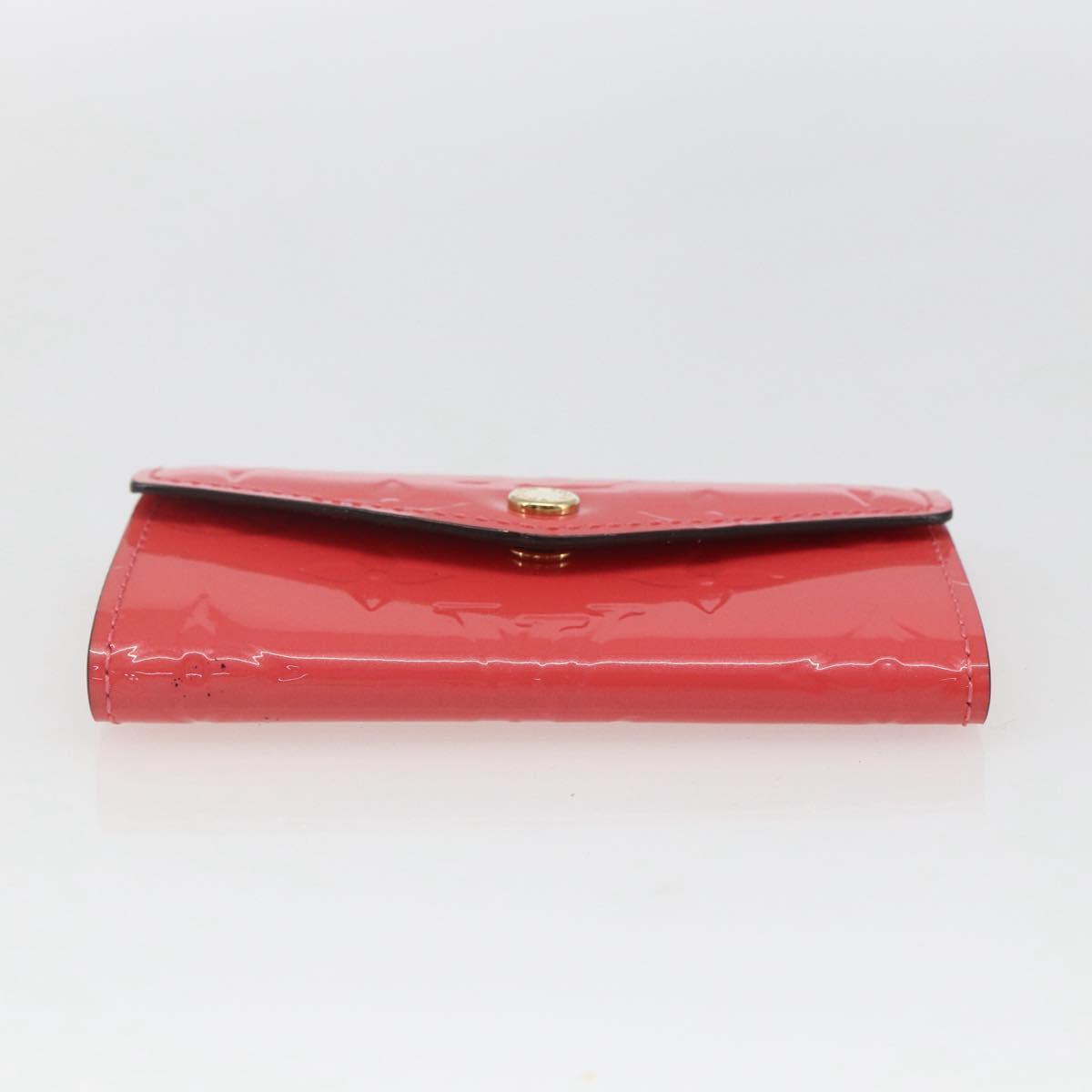 LOUIS VUITTON Vernis Multicles 4 Key Case Pink Amarrant M90913 Auth ki6400