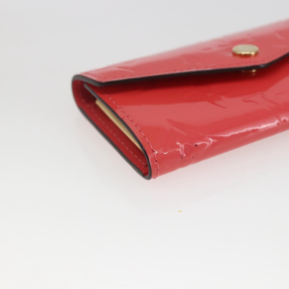 LOUIS VUITTON Vernis Multicles 4 Key Case Pink Amarrant M90913 Auth ki6400