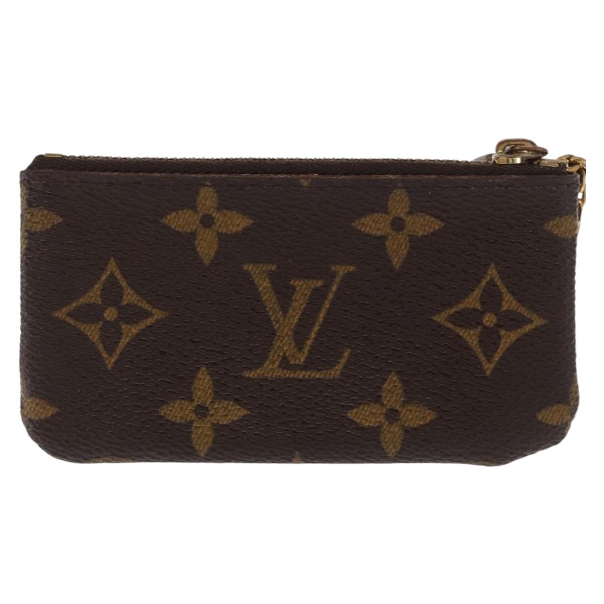 LOUIS VUITTON Monogram Pochette Cles Coin Purse M60033 LV Auth ki6402