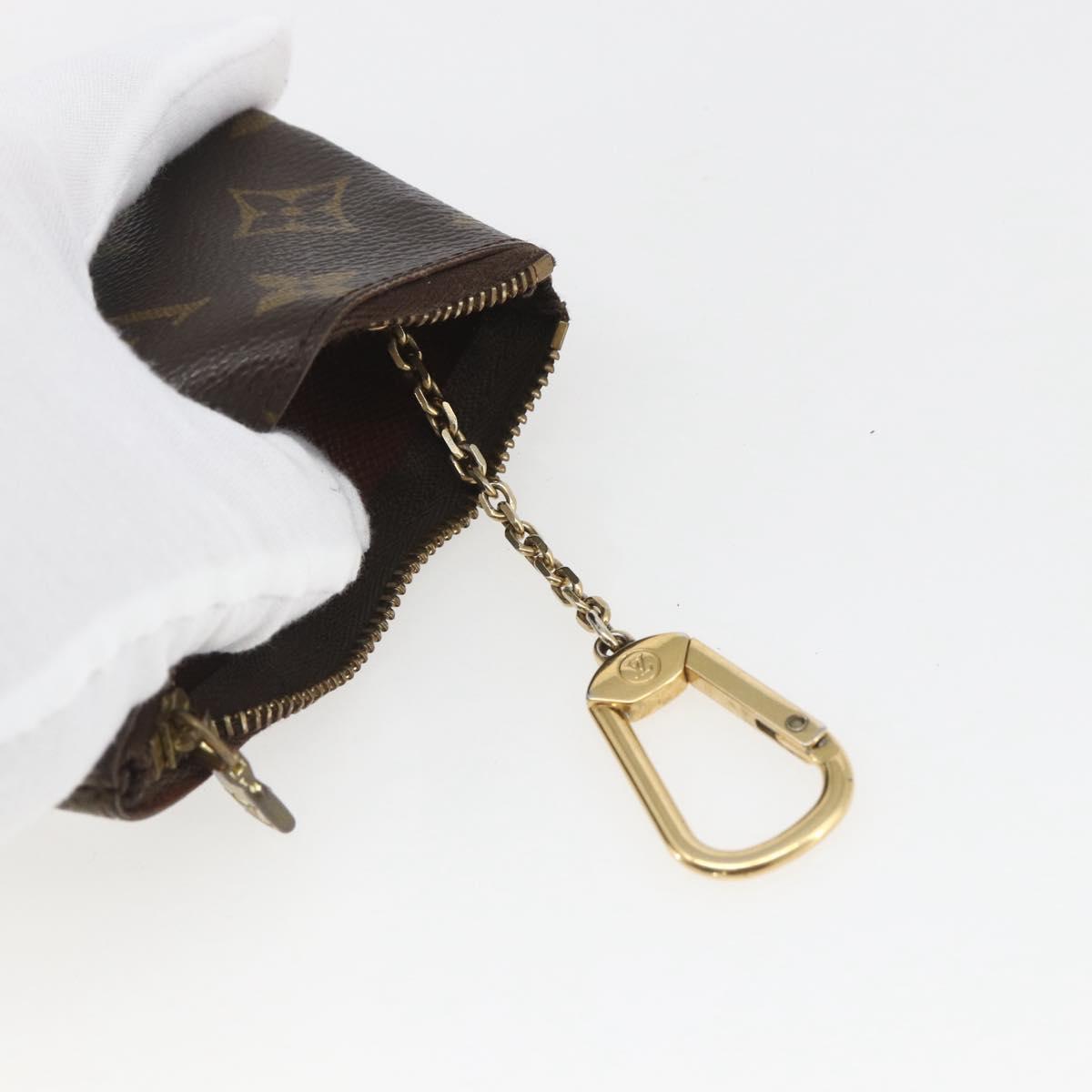 LOUIS VUITTON Monogram Pochette Cles Coin Purse M60033 LV Auth ki6403