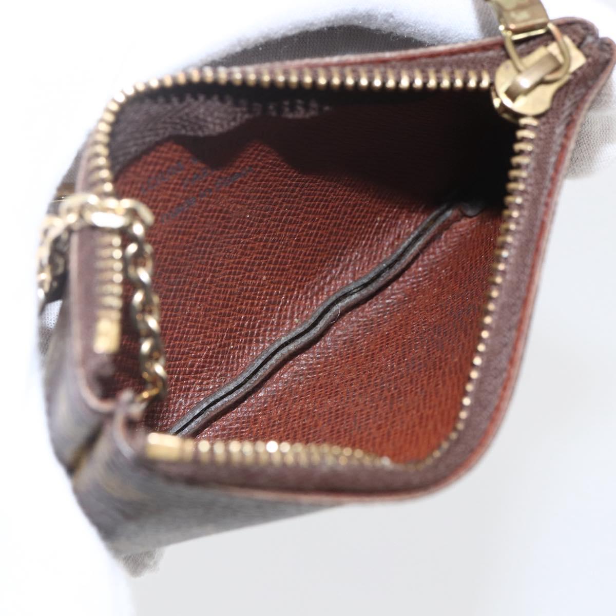 LOUIS VUITTON Monogram Pochette Cles Coin Purse M60033 LV Auth ki6403