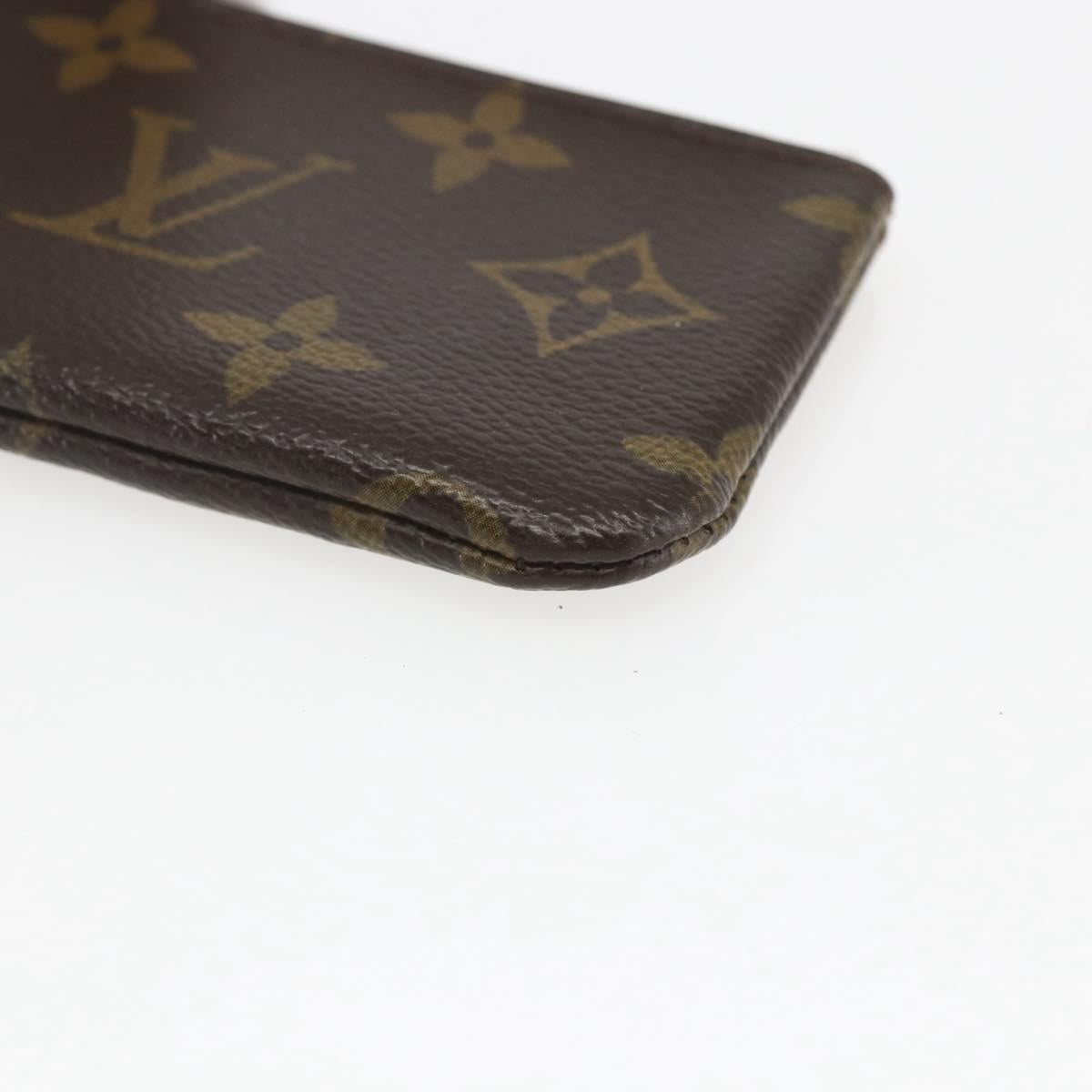 LOUIS VUITTON Monogram Pochette Cles Coin Purse M60033 LV Auth ki6403