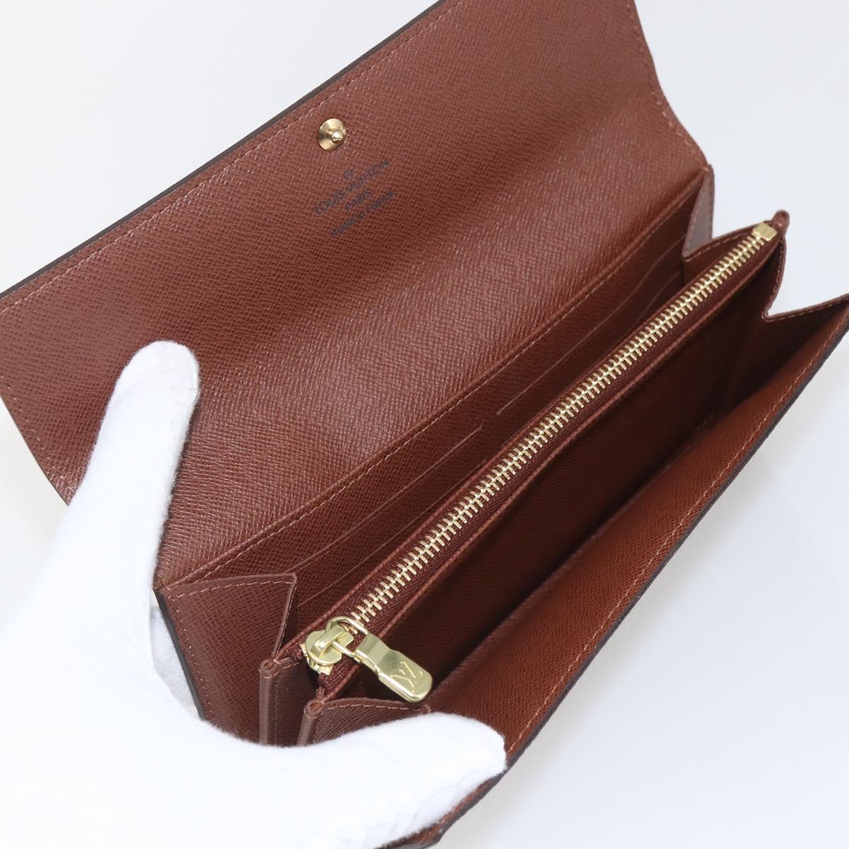 LOUIS VUITTON Monogram Portefeuille Sarah Long Wallet M60531 LV Auth ki6406