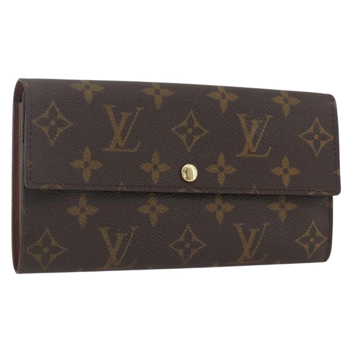 LOUIS VUITTON Monogram Portefeuille Sarah Long Wallet M60531 LV Auth ki6406