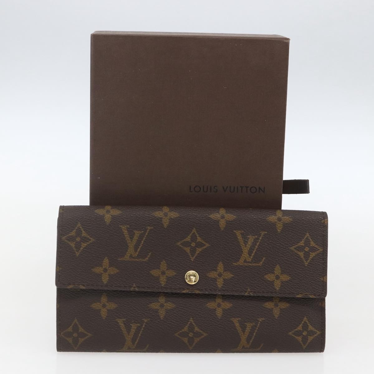 LOUIS VUITTON Monogram Portefeuille Sarah Long Wallet M60531 LV Auth ki6406