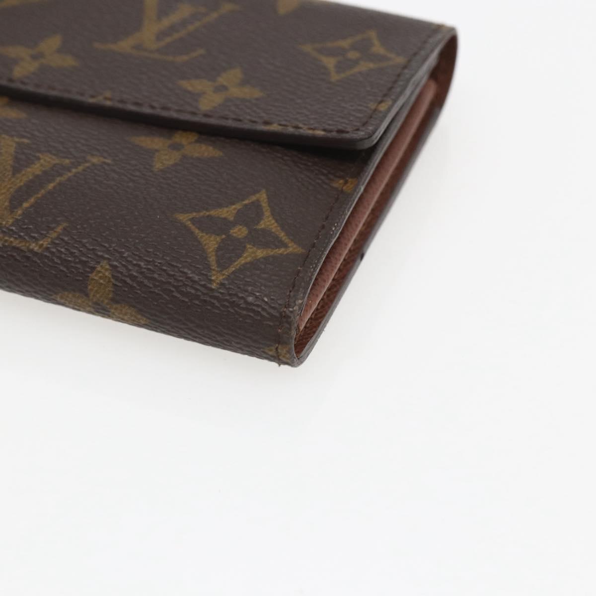 LOUIS VUITTON Monogram Portefeuille Sarah Long Wallet M60531 LV Auth ki6406