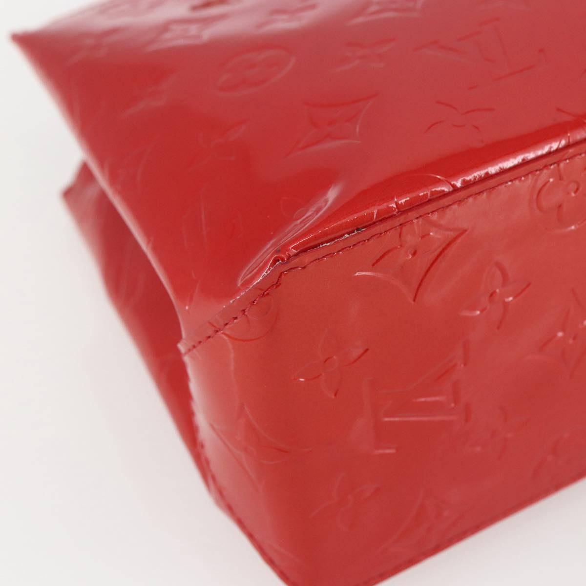 LOUIS VUITTON Monogram Vernis Reade PM Bag Pomme D'amour M91990 LV Auth ki6412