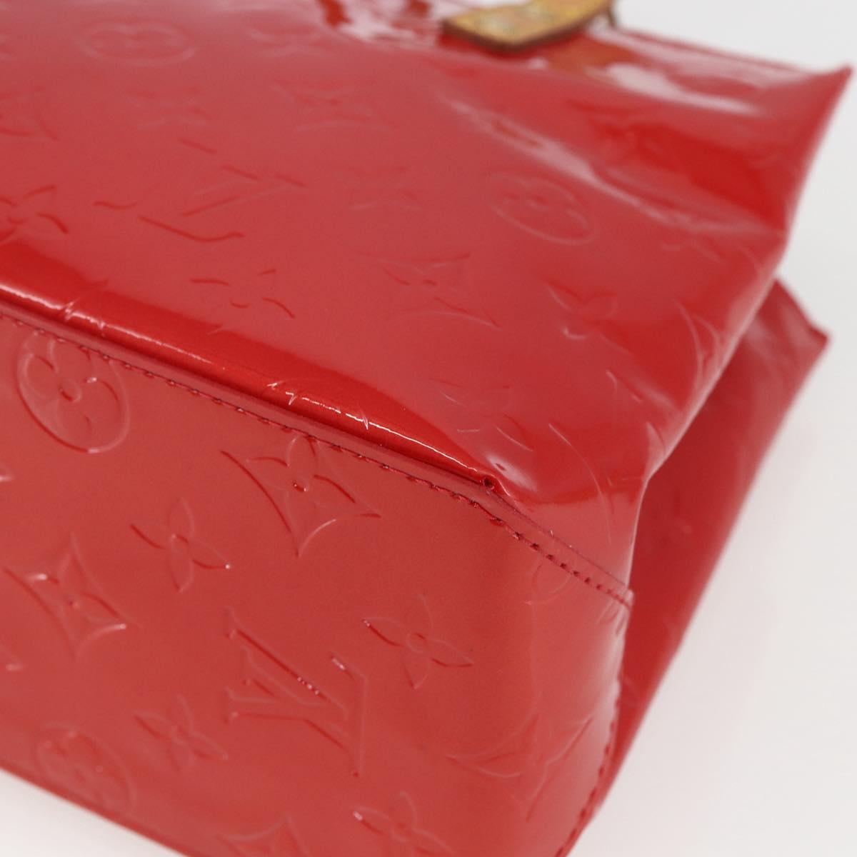 LOUIS VUITTON Monogram Vernis Reade PM Bag Pomme D'amour M91990 LV Auth ki6412