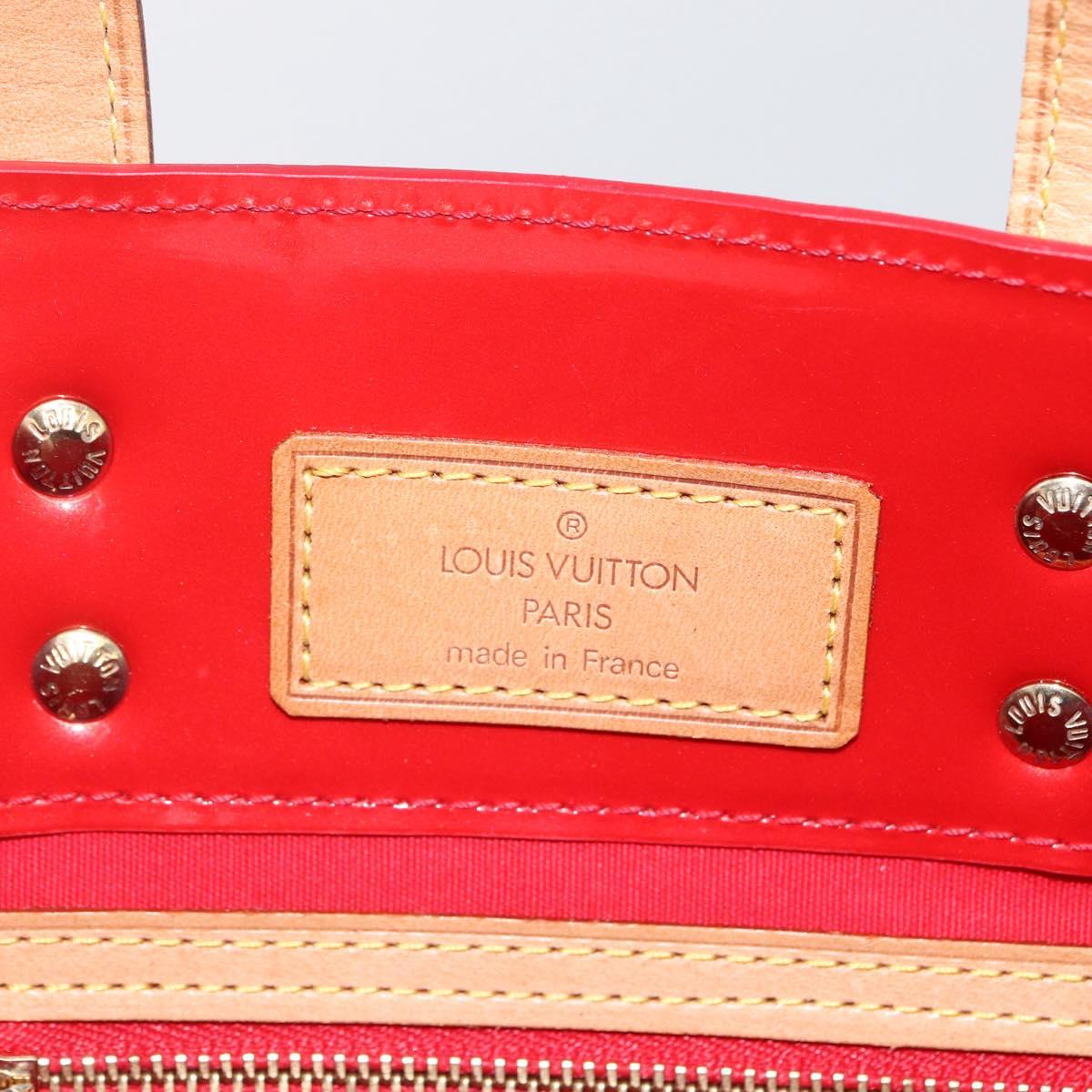 LOUIS VUITTON Monogram Vernis Reade PM Bag Pomme D'amour M91990 LV Auth ki6412