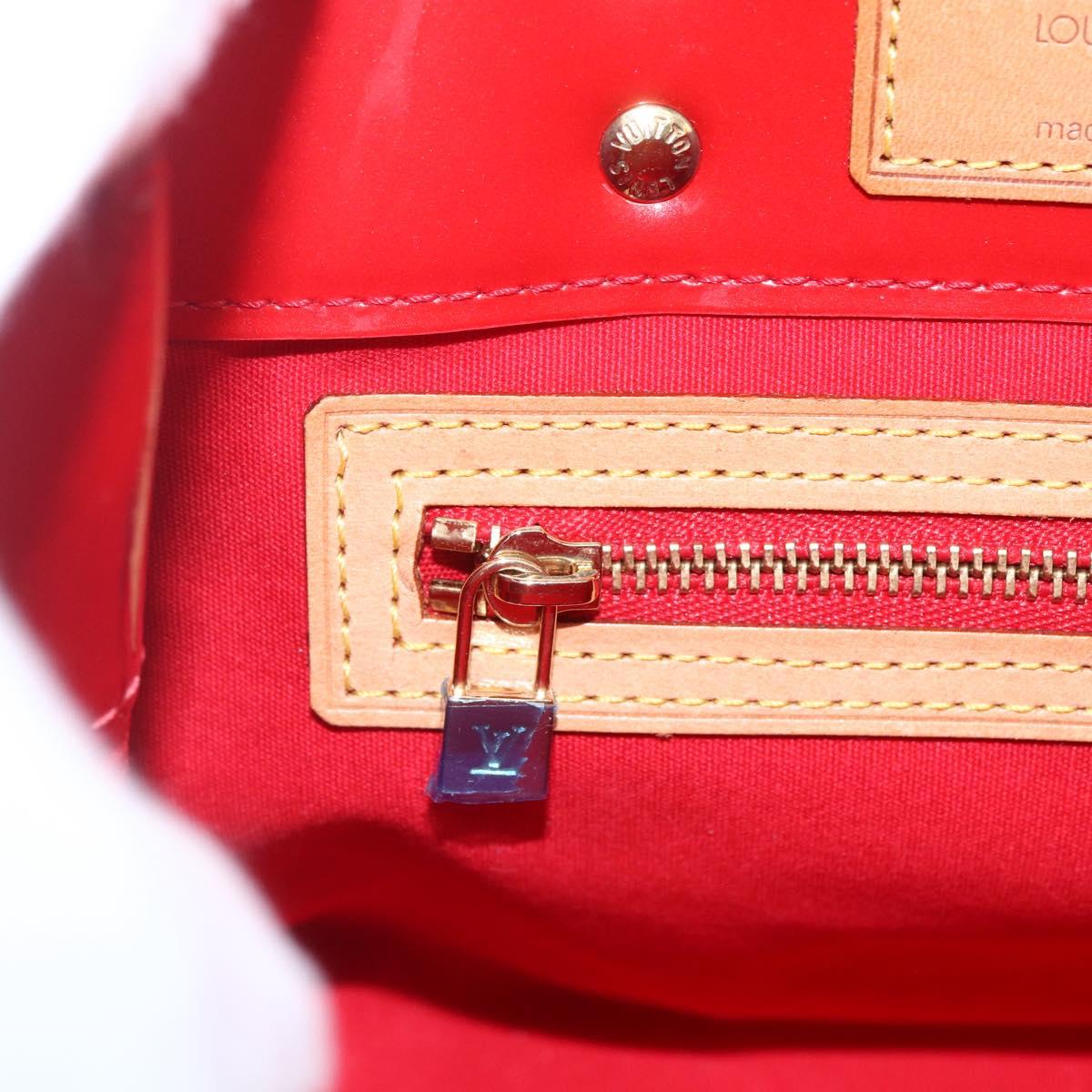 LOUIS VUITTON Monogram Vernis Reade PM Bag Pomme D'amour M91990 LV Auth ki6412