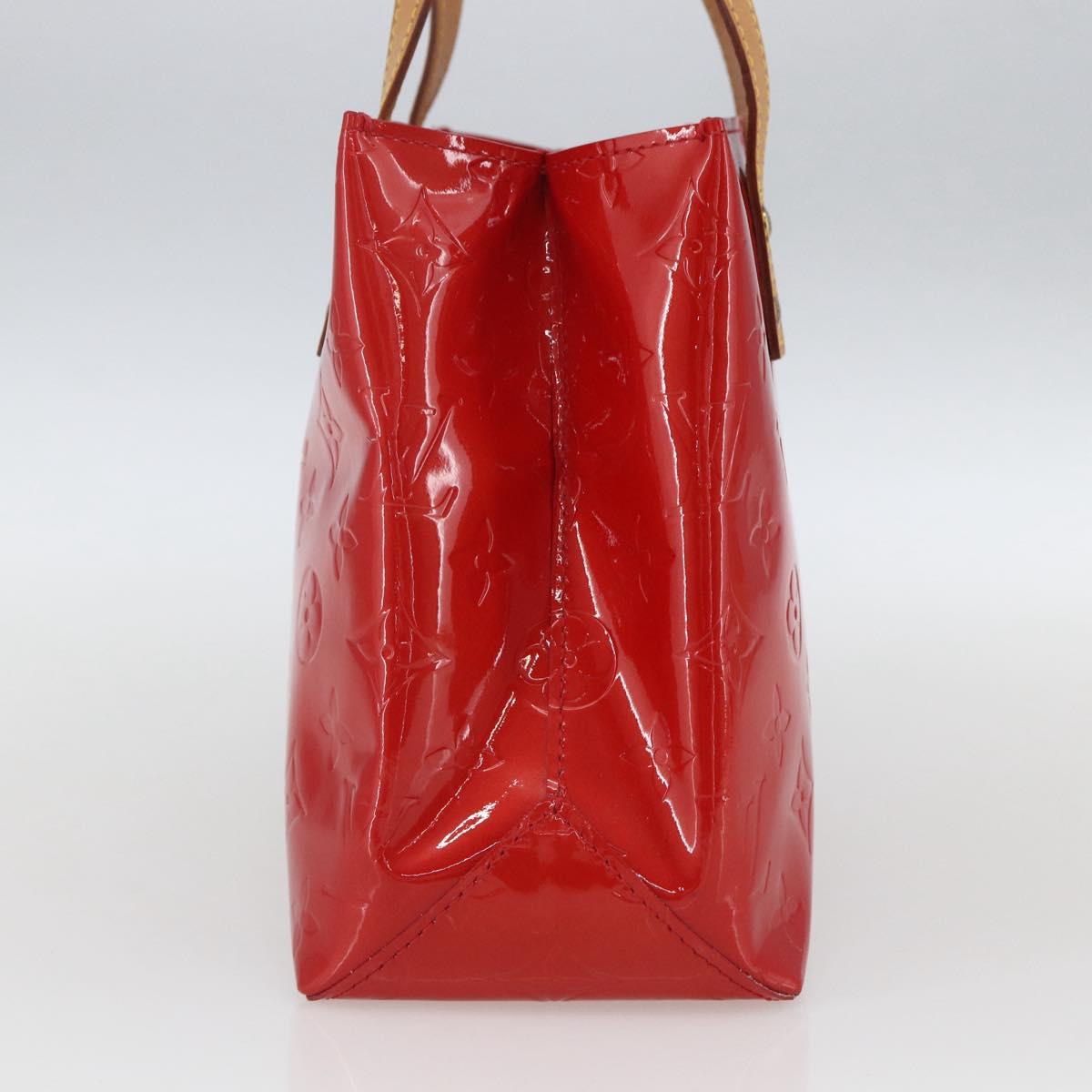 LOUIS VUITTON Monogram Vernis Reade PM Bag Pomme D'amour M91990 LV Auth ki6412