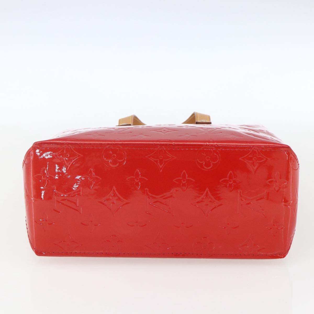 LOUIS VUITTON Monogram Vernis Reade PM Bag Pomme D'amour M91990 LV Auth ki6412