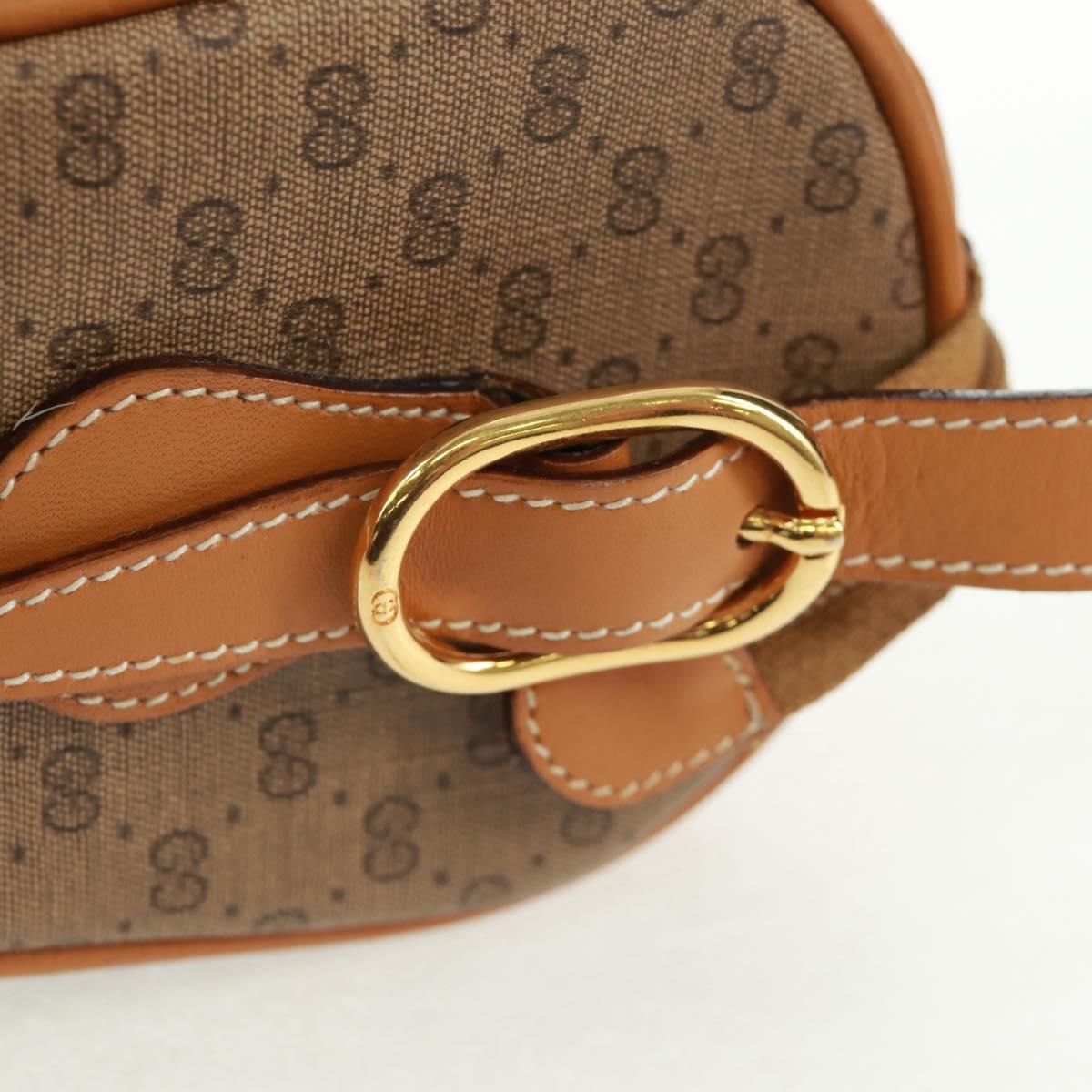 GUCCI Micro GG Supreme Web Sherry Line Bag PVC Beige 001 084 4001 Auth ki6415A