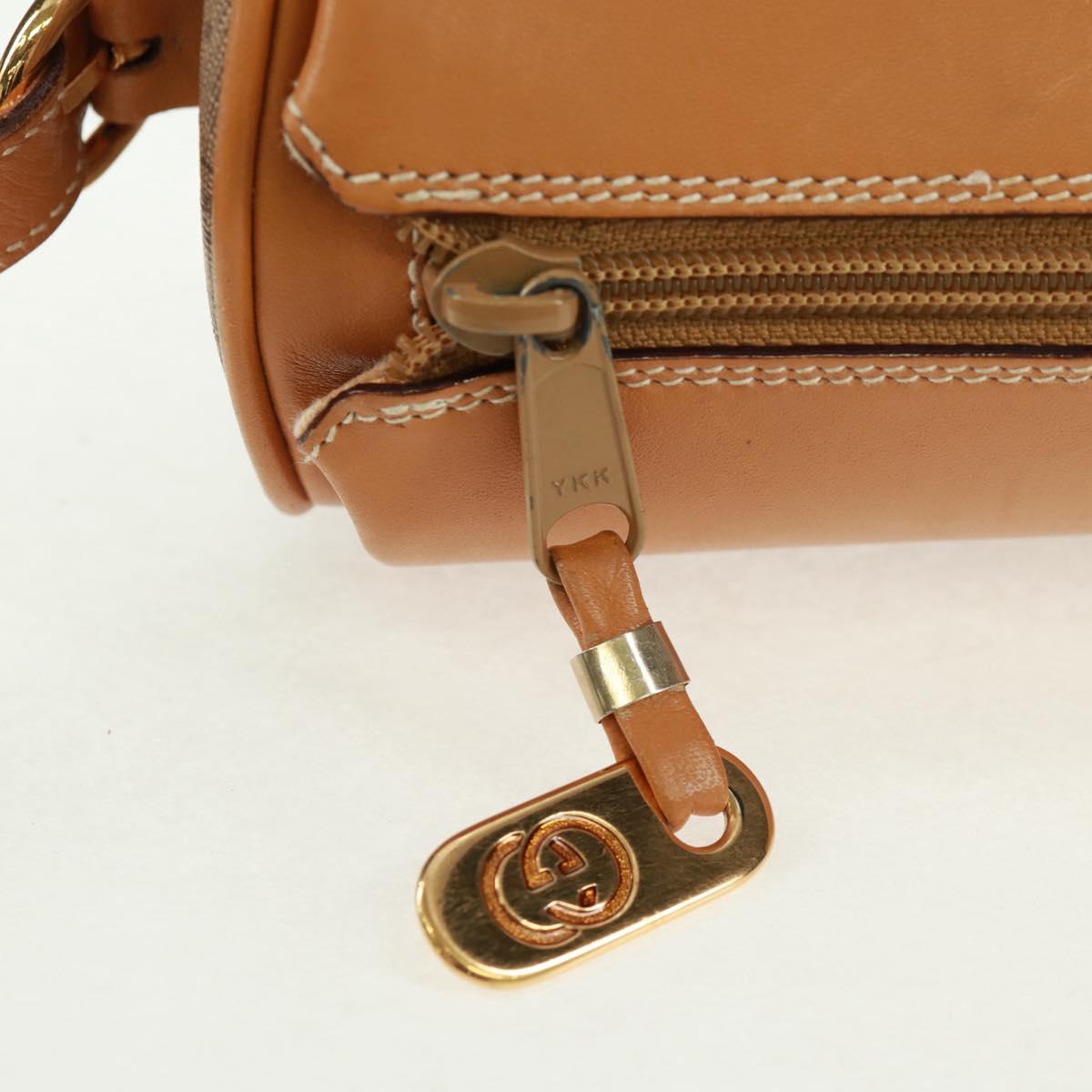 GUCCI Micro GG Supreme Web Sherry Line Bag PVC Beige 001 084 4001 Auth ki6415A