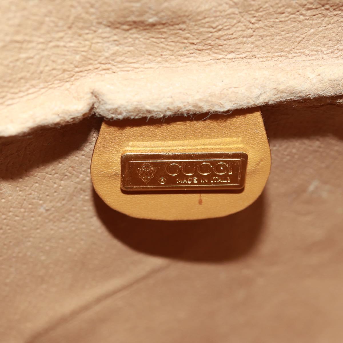 GUCCI Micro GG Supreme Web Sherry Line Bag PVC Beige 001 084 4001 Auth ki6415A
