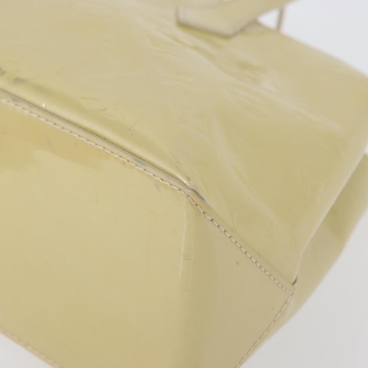 LOUIS VUITTON Monogram Vernis Wilshire PM Hand Bag Broncorail M91452 Auth ki6423