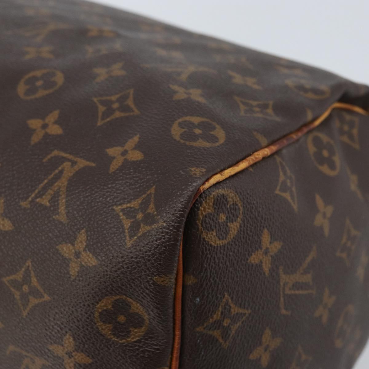LOUIS VUITTON Monogram Speedy 35 Hand Bag M41524 LV Auth ki6432