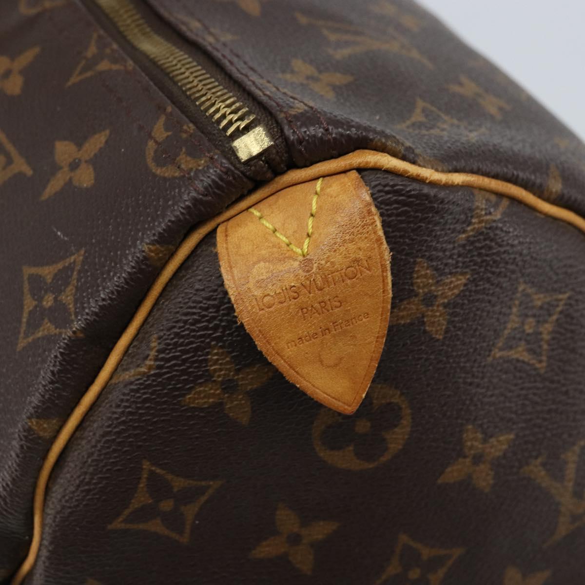 LOUIS VUITTON Monogram Speedy 35 Hand Bag M41524 LV Auth ki6432