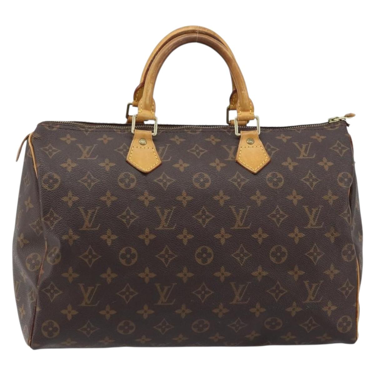 LOUIS VUITTON Monogram Speedy 35 Hand Bag M41524 LV Auth ki6432