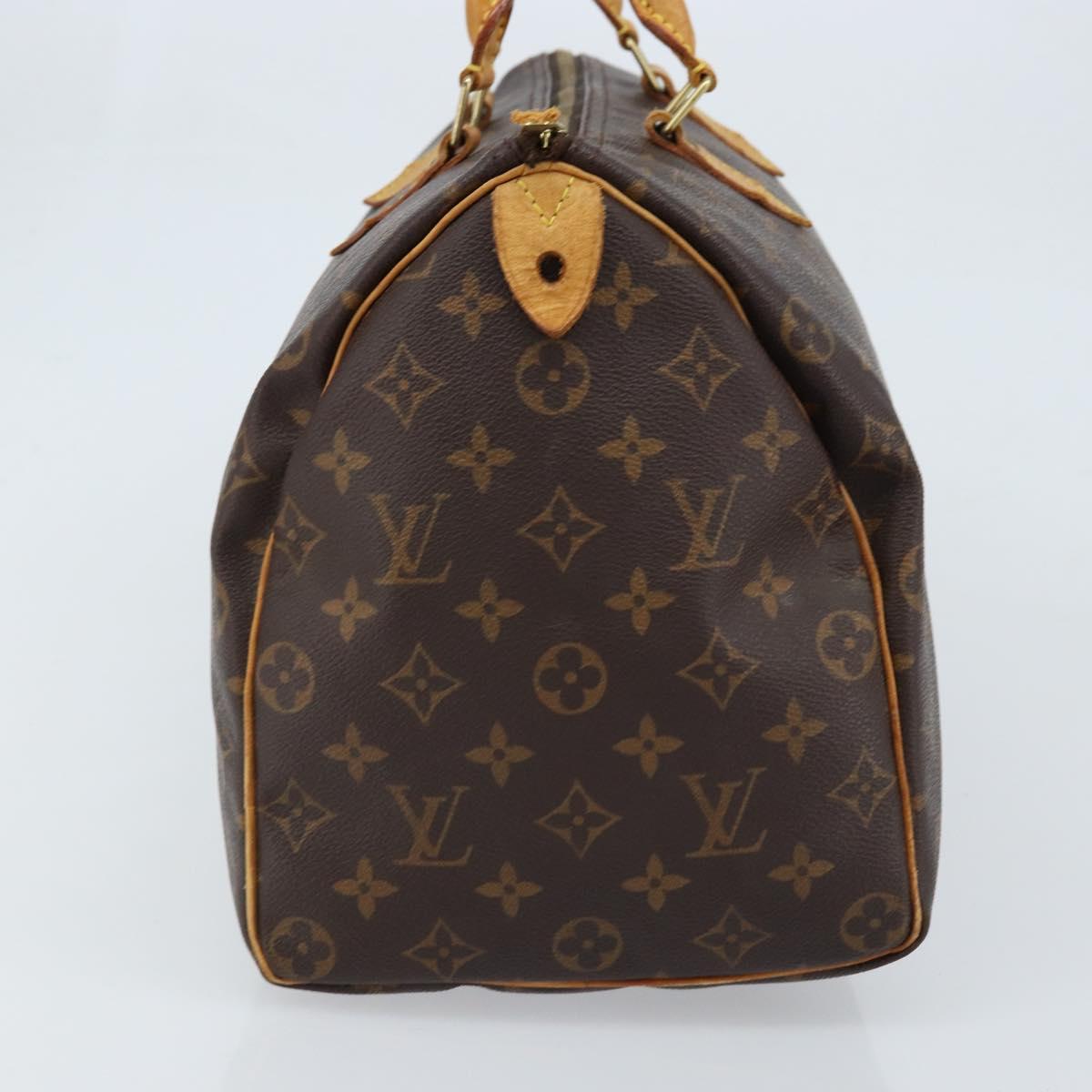 LOUIS VUITTON Monogram Speedy 35 Hand Bag M41524 LV Auth ki6432
