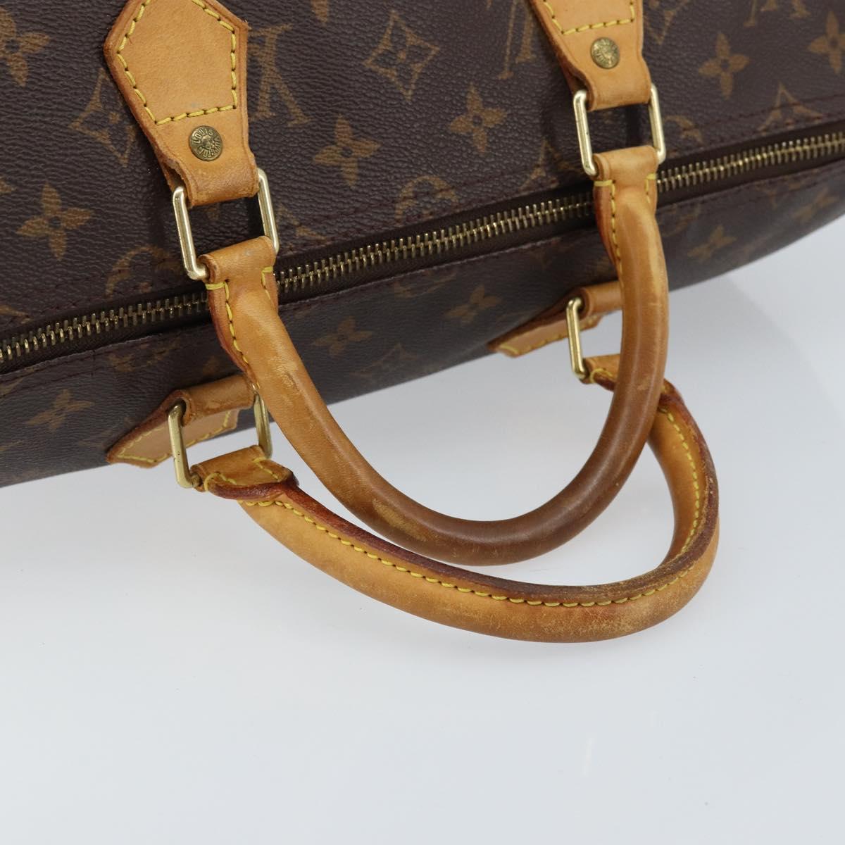 LOUIS VUITTON Monogram Speedy 35 Hand Bag M41524 LV Auth ki6432
