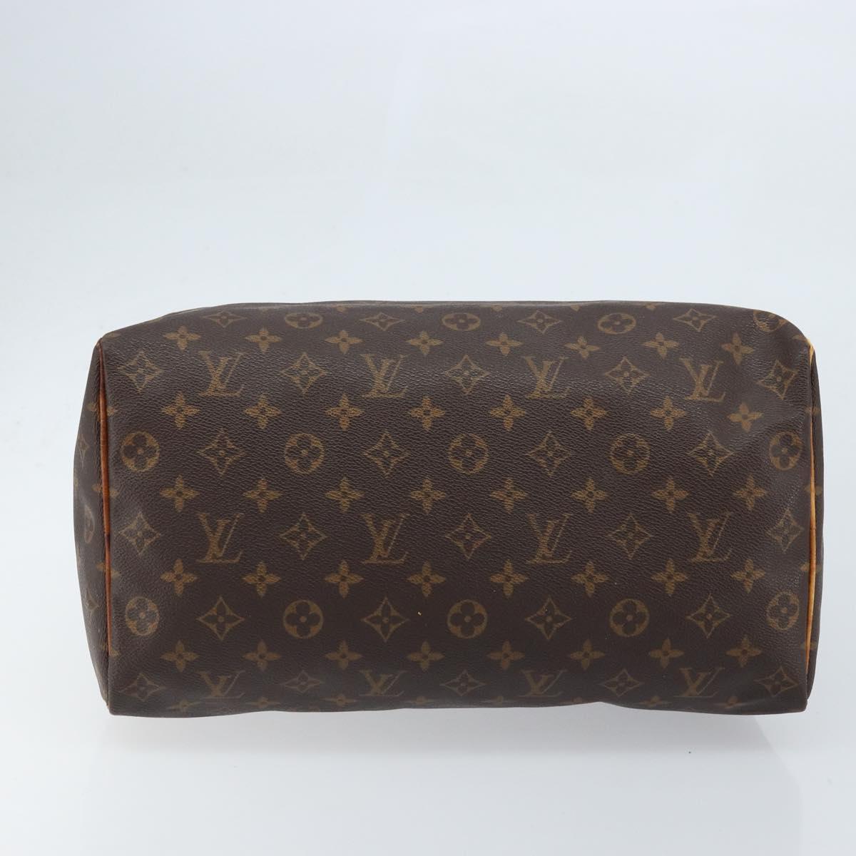 LOUIS VUITTON Monogram Speedy 35 Hand Bag M41524 LV Auth ki6432