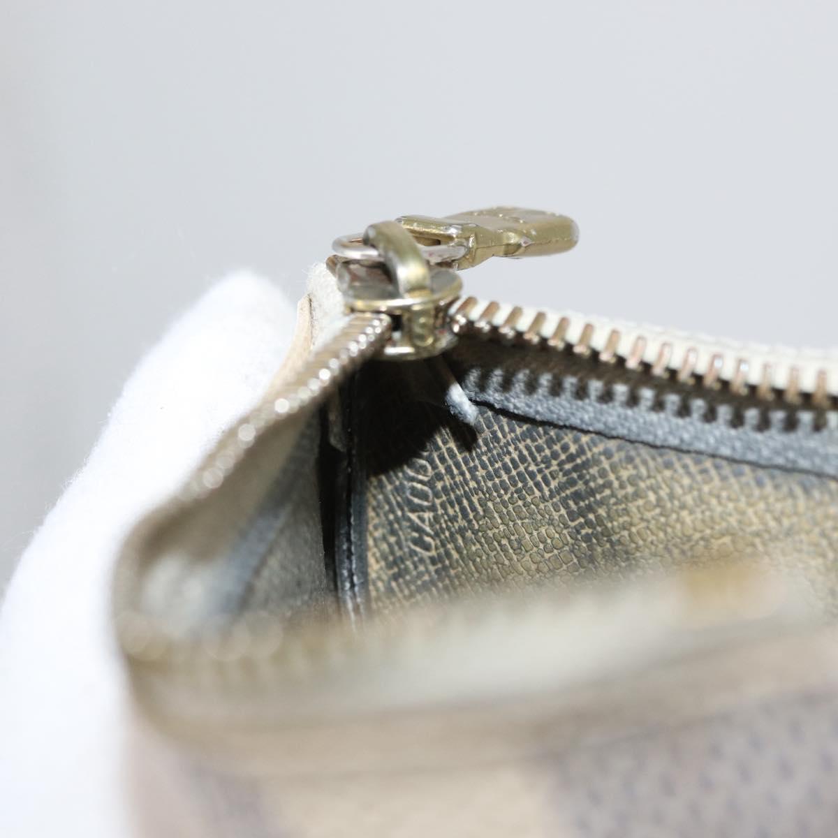 LOUIS VUITTON Damier Azur Pochette Cles Coin Purse N62659 LV Auth ki6438