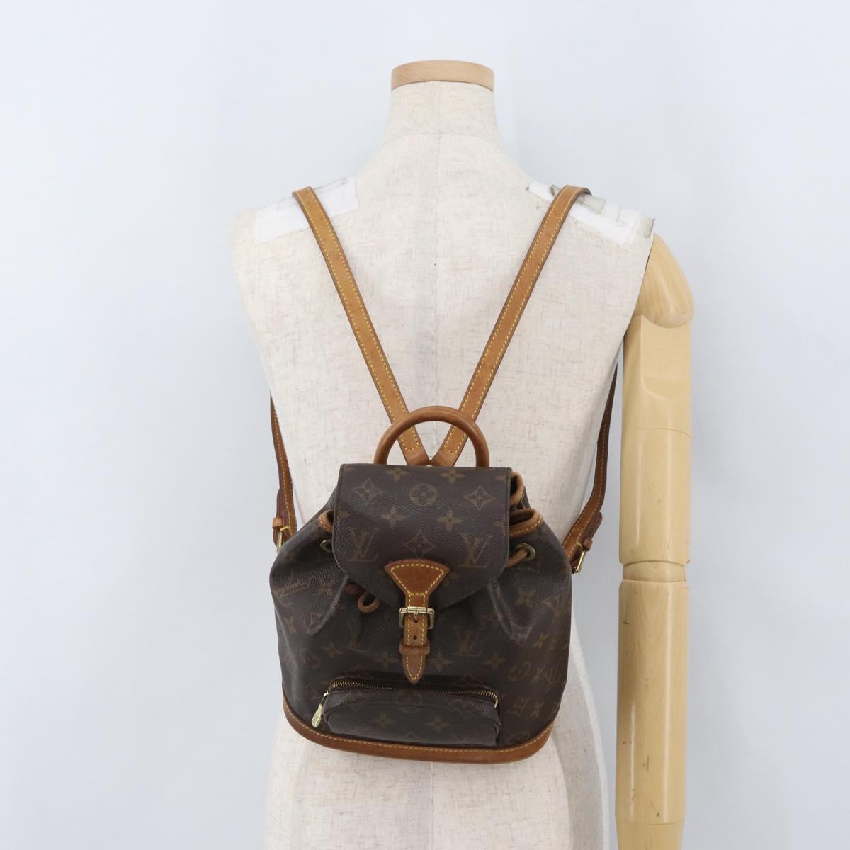 LOUIS VUITTON Monogram Montsouris PM Backpack M51137 LV Auth ki6440
