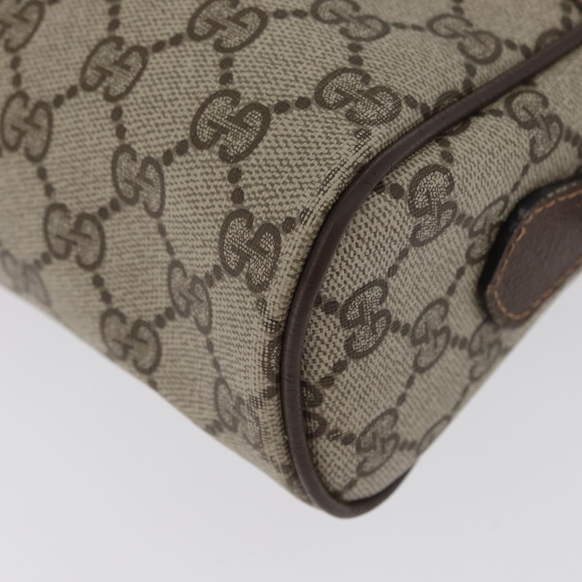 GUCCI GG Supreme Web Sherry Line Shoulder Bag PVC Beige 904 02 005 Auth ki6442