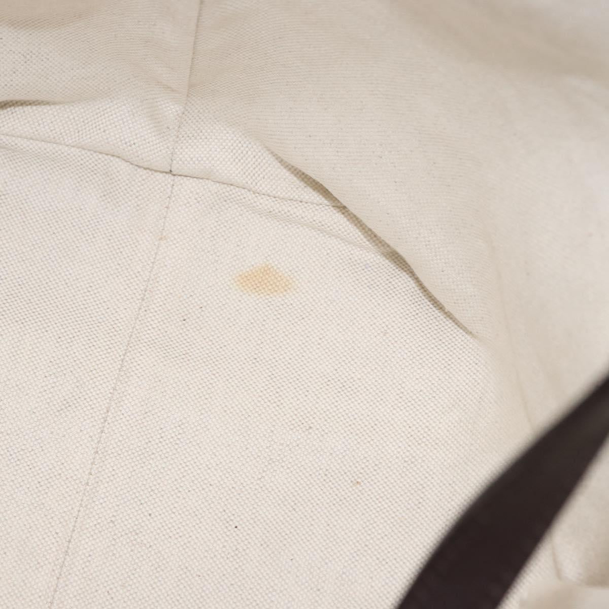 GUCCI GG Supreme Tote Bag PVC Gold Dark Brown 309613 Auth ki6444