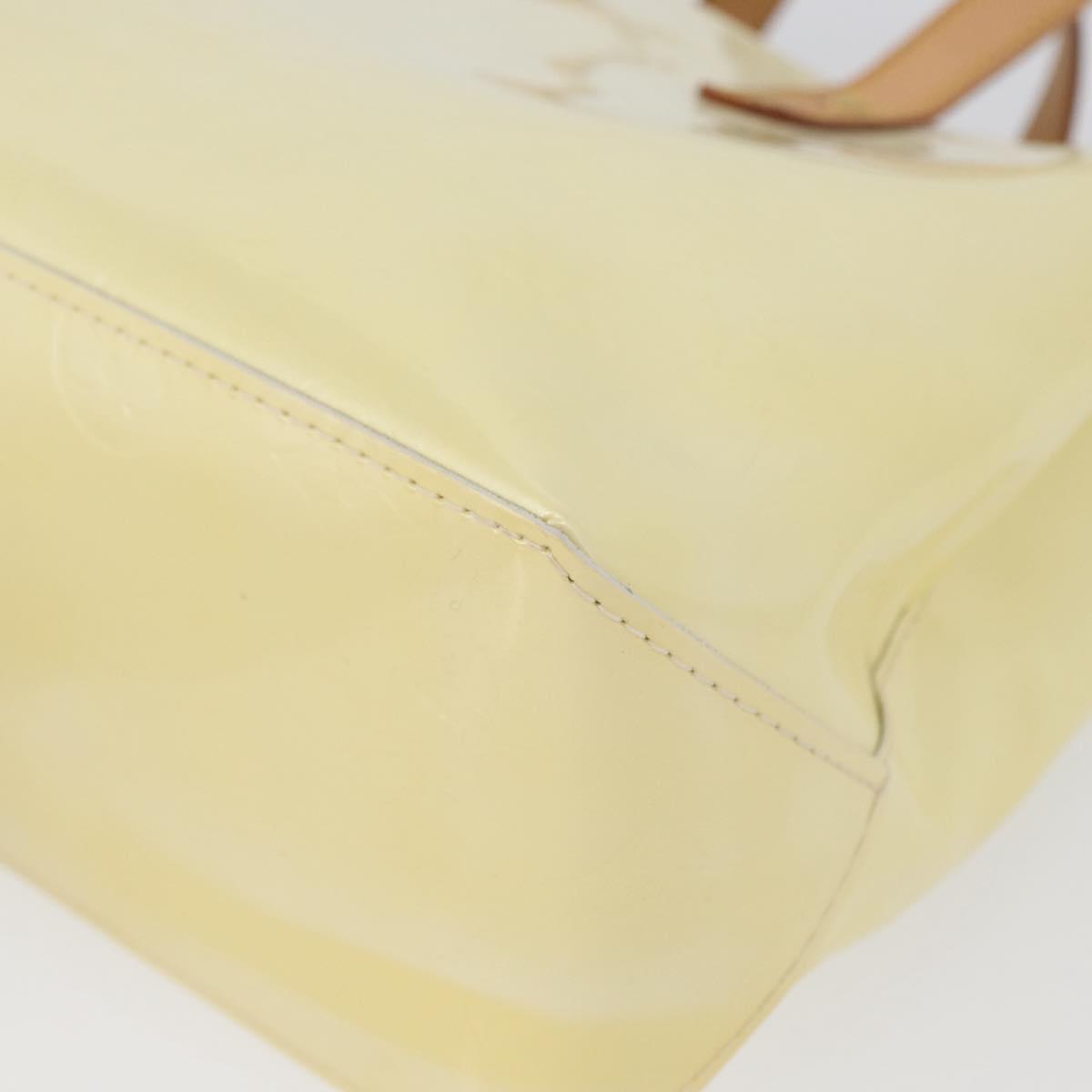 LOUIS VUITTON Monogram Vernis Reade PM Hand Bag Perle M91336 LV Auth ki6453