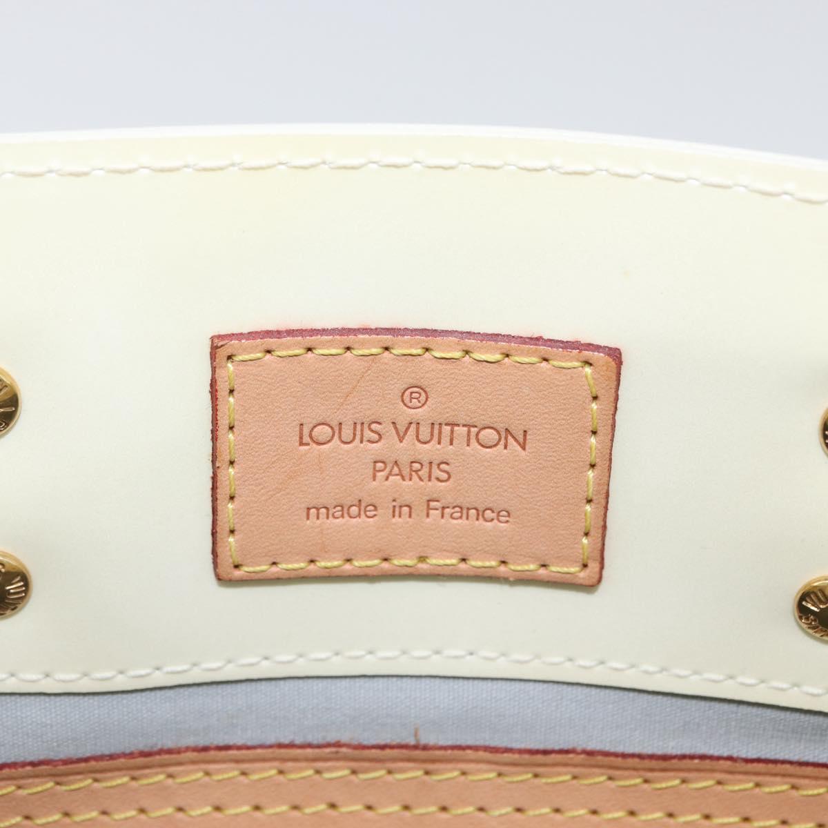 LOUIS VUITTON Monogram Vernis Reade PM Hand Bag Perle M91336 LV Auth ki6453