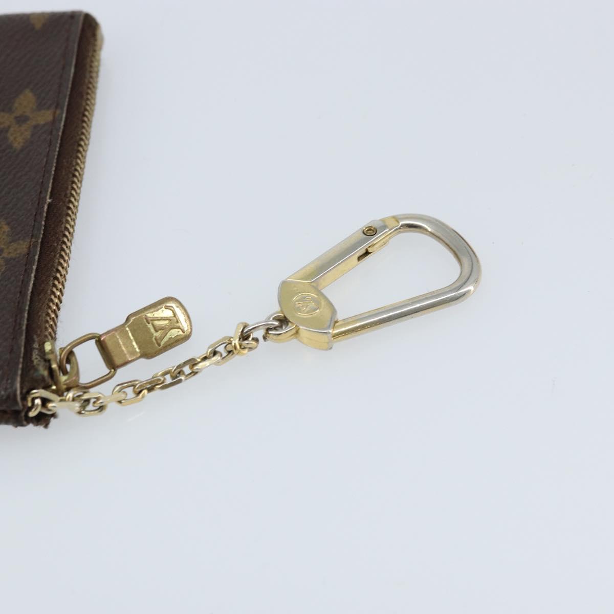 LOUIS VUITTON Monogram Pochette Cles Coin Purse M62650 LV Auth ki6454