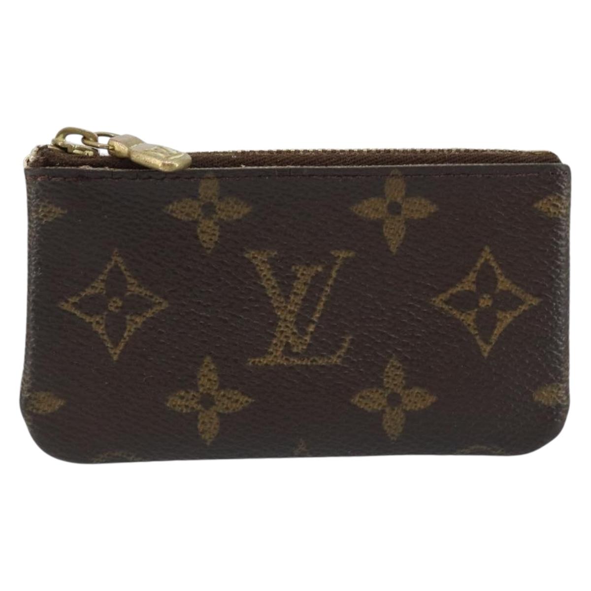 LOUIS VUITTON Monogram Pochette Cles Coin Purse M62650 LV Auth ki6454