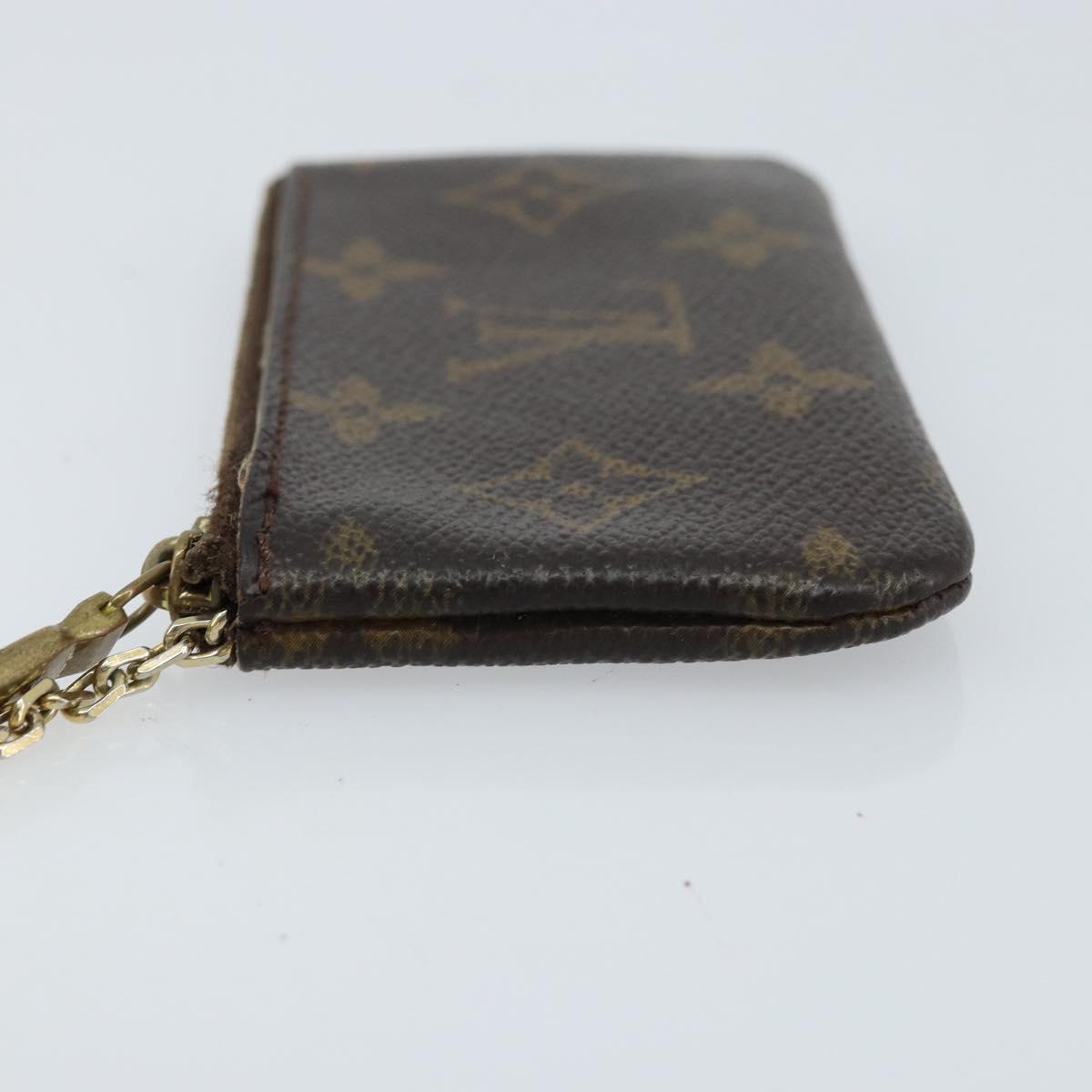 LOUIS VUITTON Monogram Pochette Cles Coin Purse M62650 LV Auth ki6454