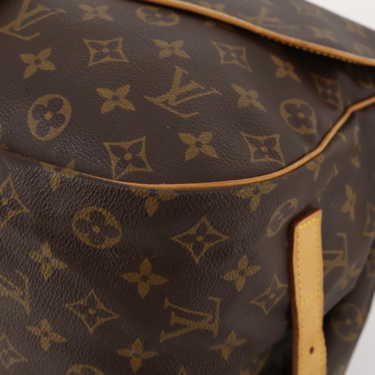 LOUIS VUITTON Monogram Saumur 35 Shoulder Bag M42254 LV Auth ki6465