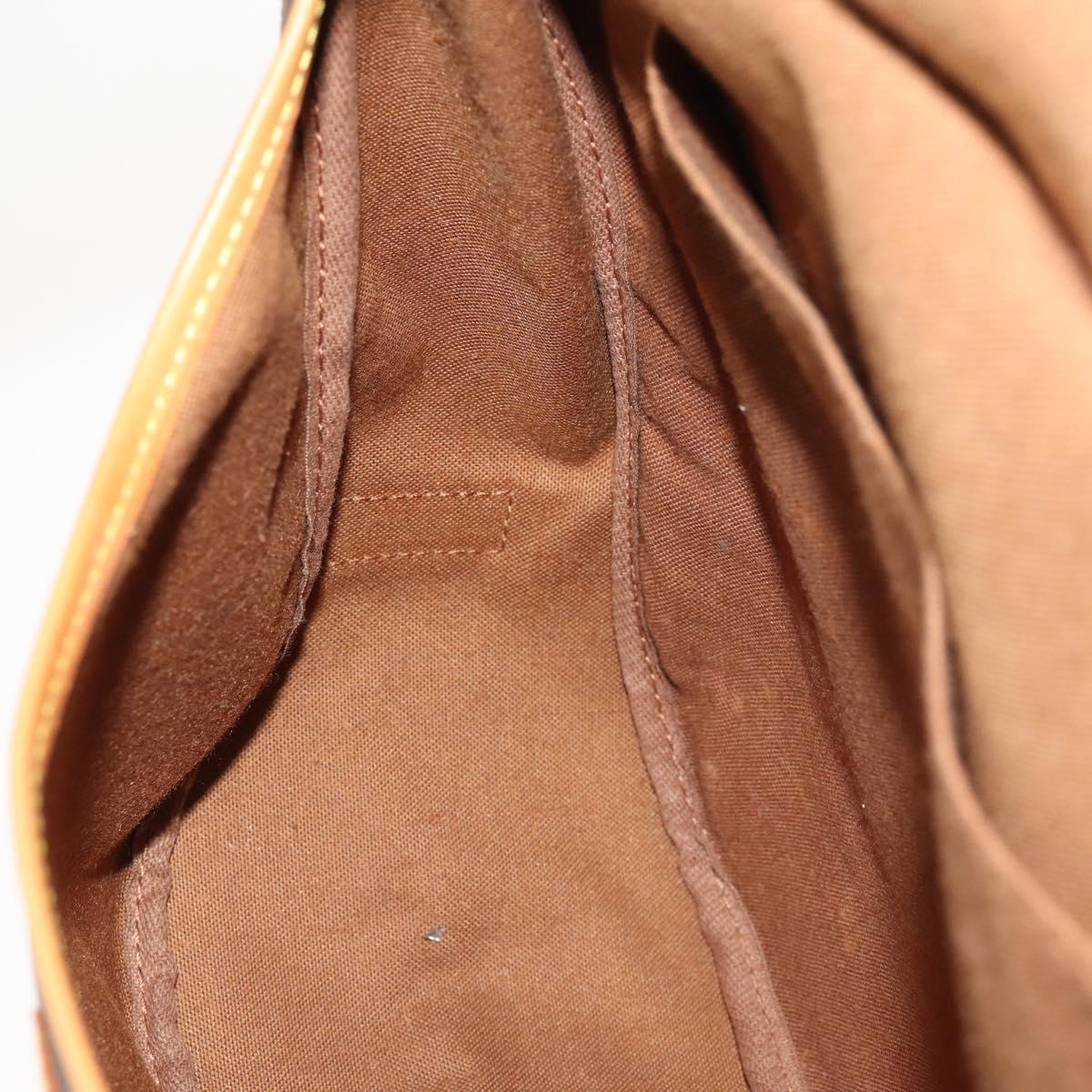 LOUIS VUITTON Monogram Saumur 35 Shoulder Bag M42254 LV Auth ki6465