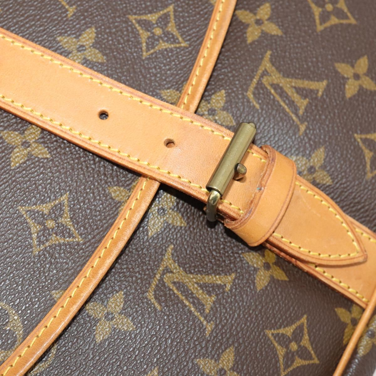 LOUIS VUITTON Monogram Saumur 35 Shoulder Bag M42254 LV Auth ki6465
