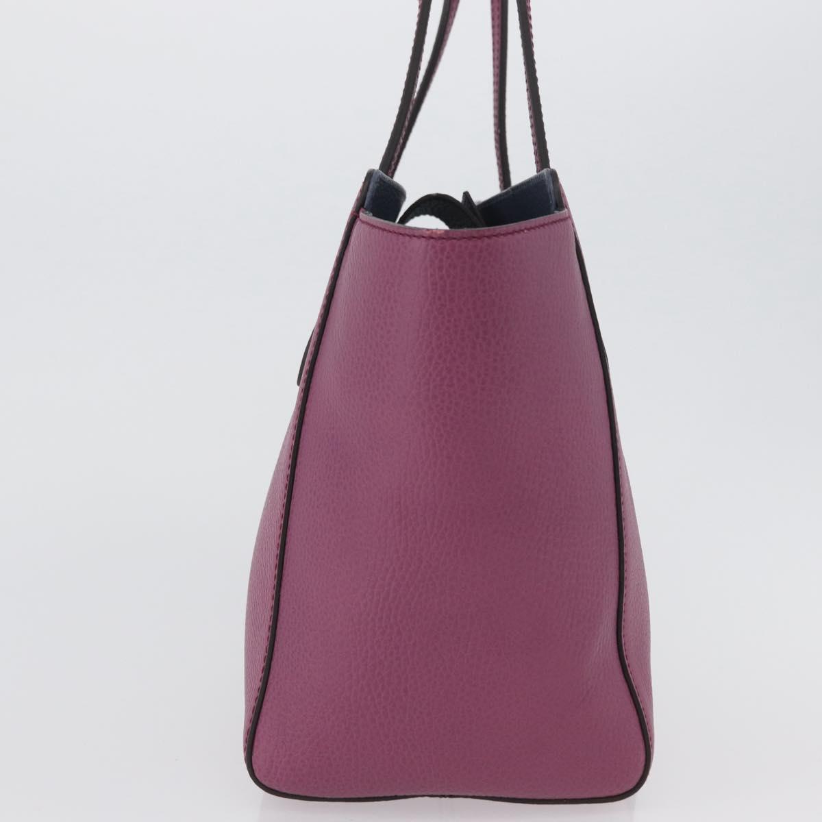 GUCCI Tote Bag Leather Pink Gold 354408 Auth ki6482