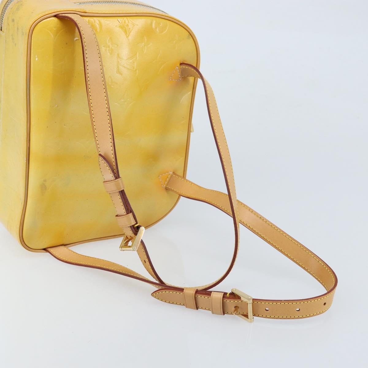 LOUIS VUITTON Monogram Vernis Marley Backpack Gris M91038 LV Auth ki6483
