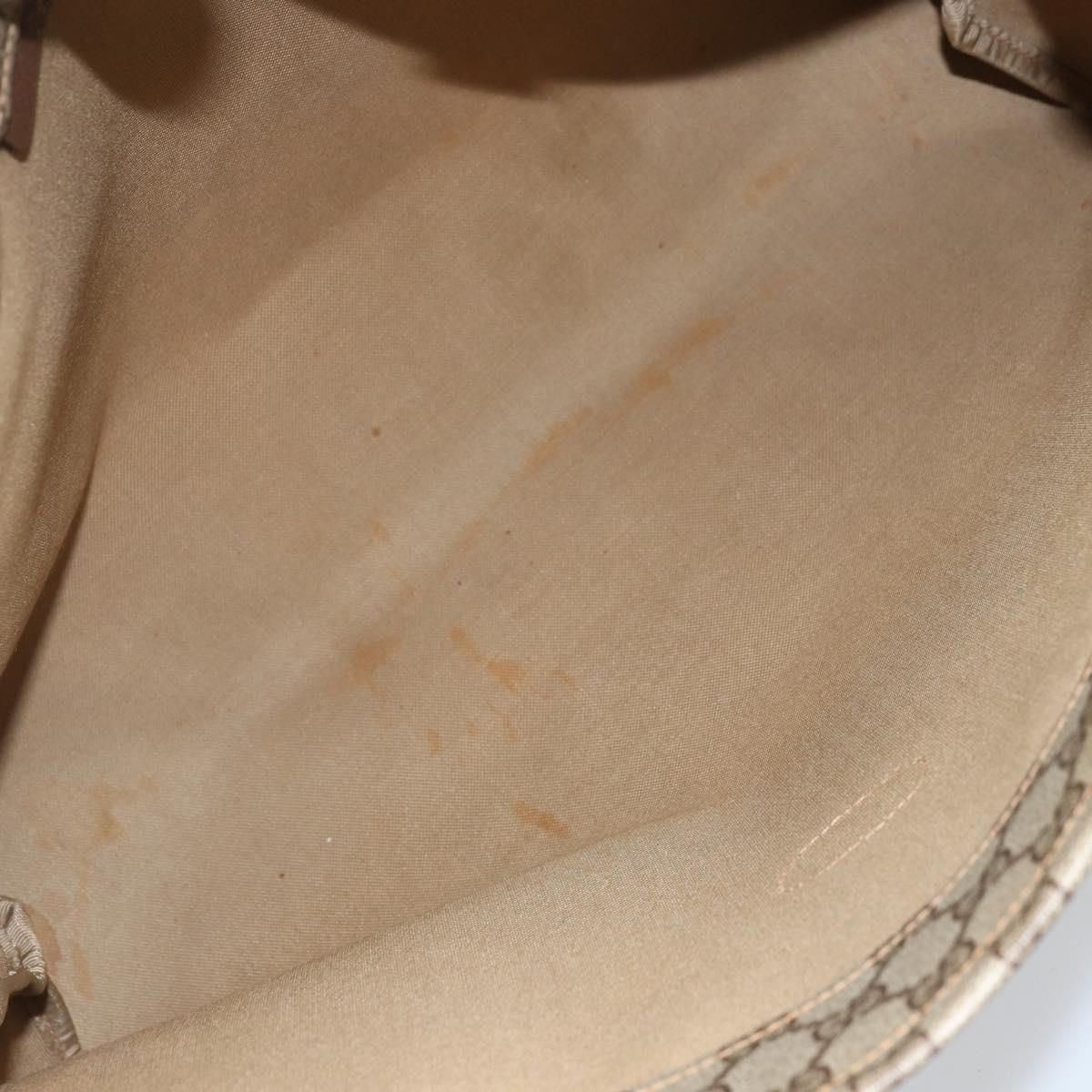 GUCCI GG Supreme Tote Bag PVC Beige 41 02 109 Auth ki6523