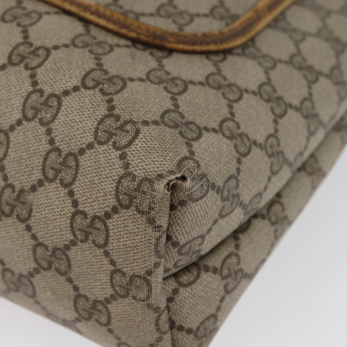 GUCCI GG Supreme Web Sherry Line Tote Bag PVC Beige Red 39 02 003 Auth ki6528