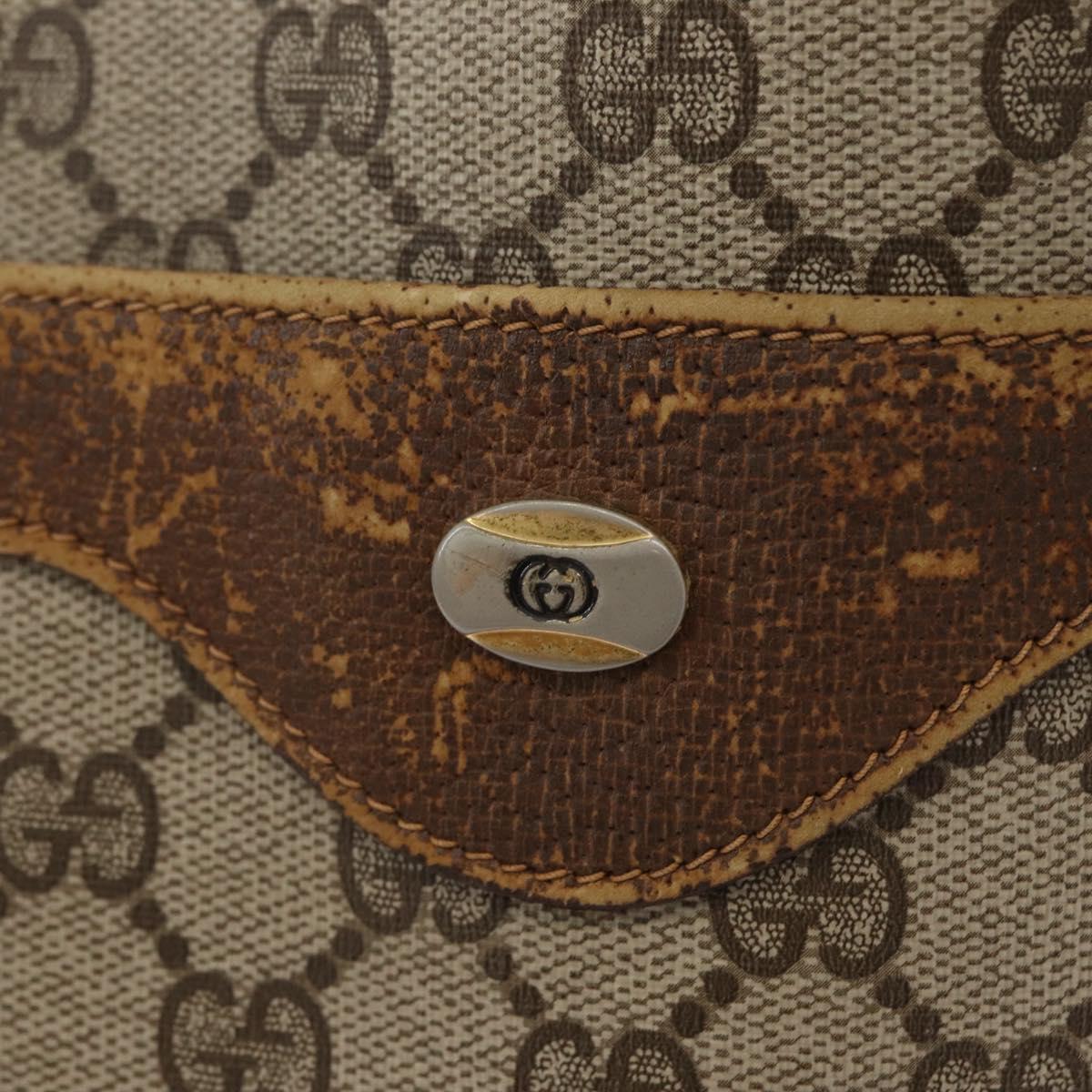 GUCCI GG Supreme Web Sherry Line Tote Bag PVC Beige Red 39 02 003 Auth ki6528