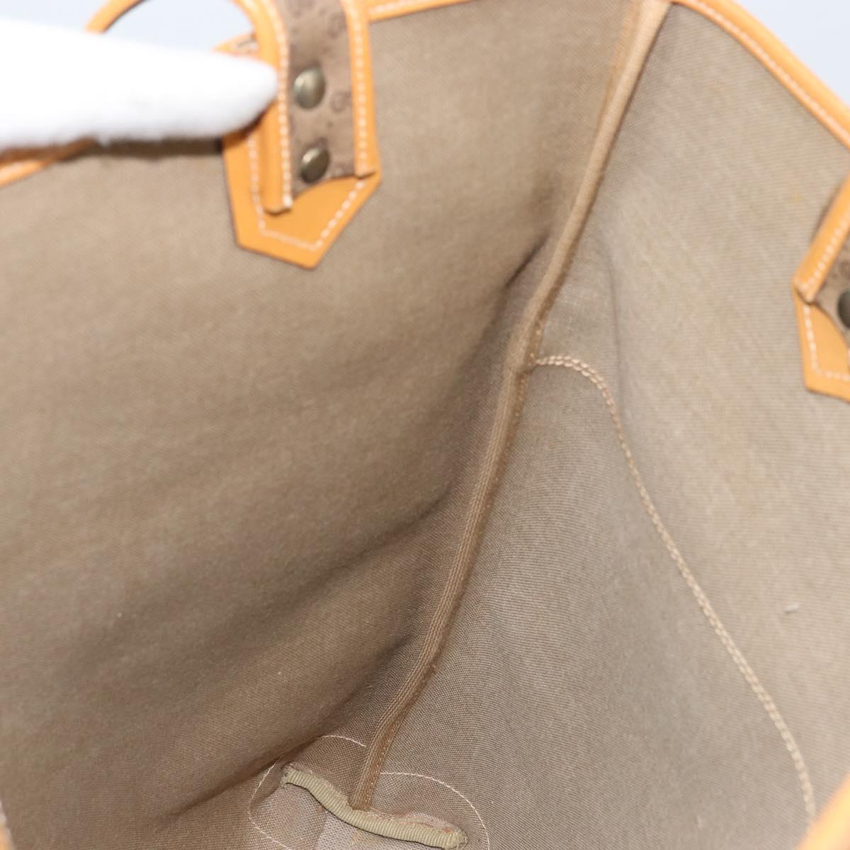 GUCCI Micro GG Supreme Tote Bag PVC Beige Gold 002 58 0054 Auth ki6529