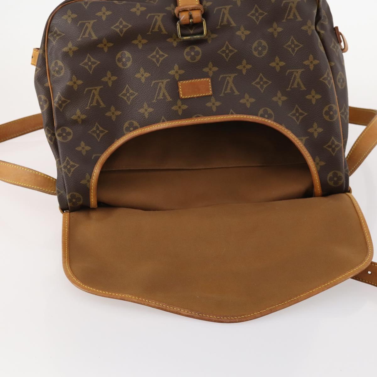 LOUIS VUITTON Monogram Saumur 35 Shoulder Bag M42254 LV Auth ki6534