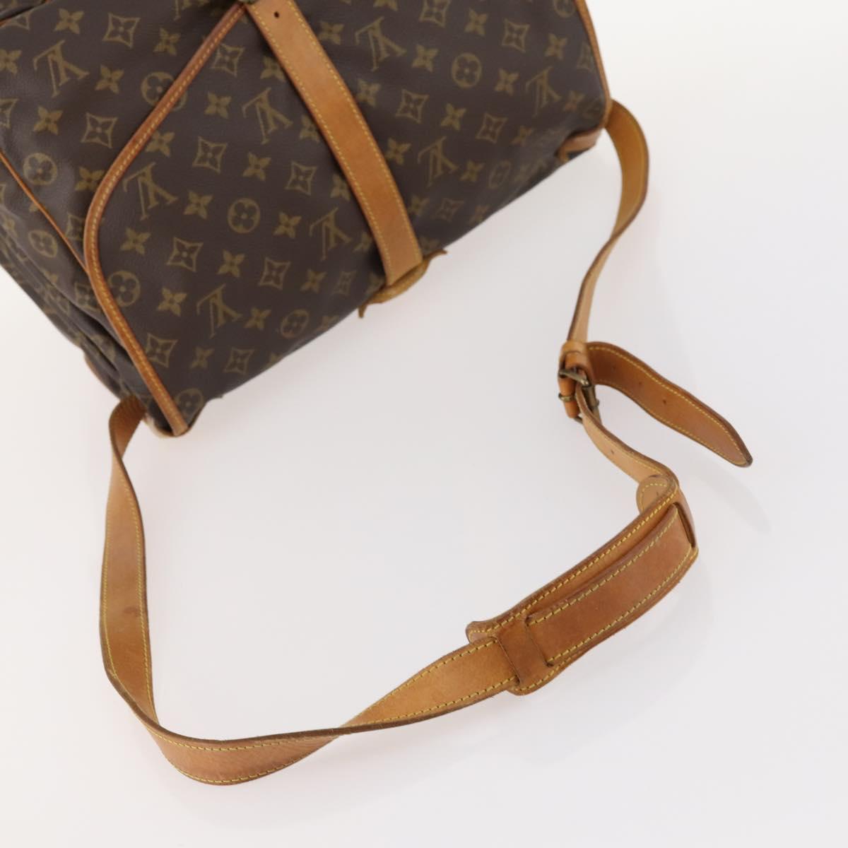 LOUIS VUITTON Monogram Saumur 35 Shoulder Bag M42254 LV Auth ki6534