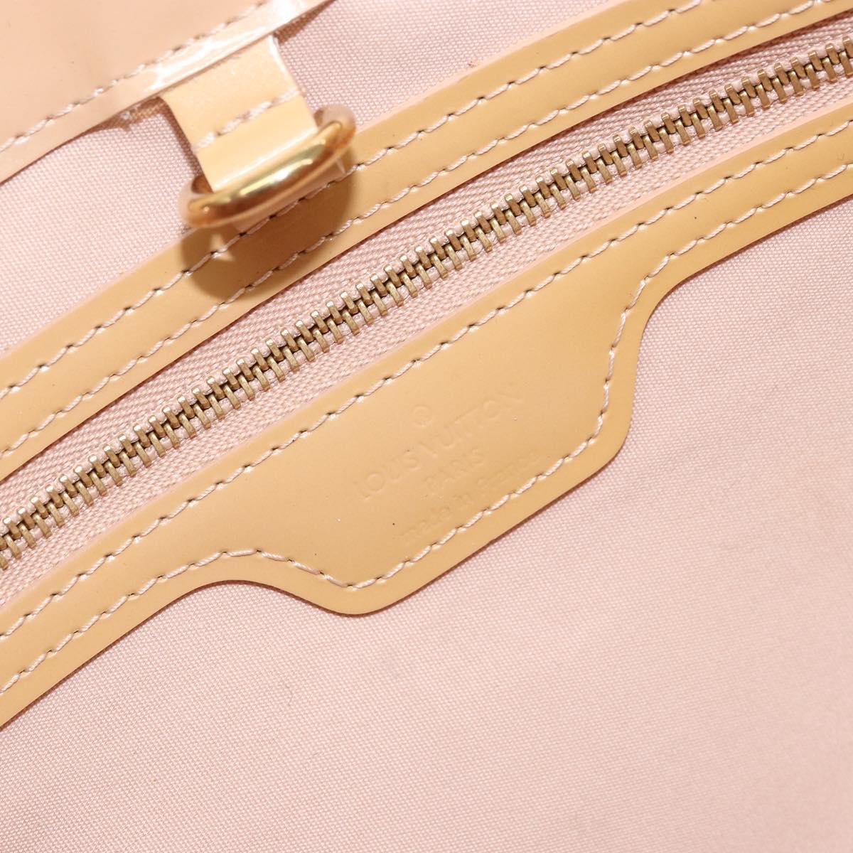 LOUIS VUITTON Monogram Vernis Wilshire PM Hand Bag Broncorail M91452 Auth ki6535