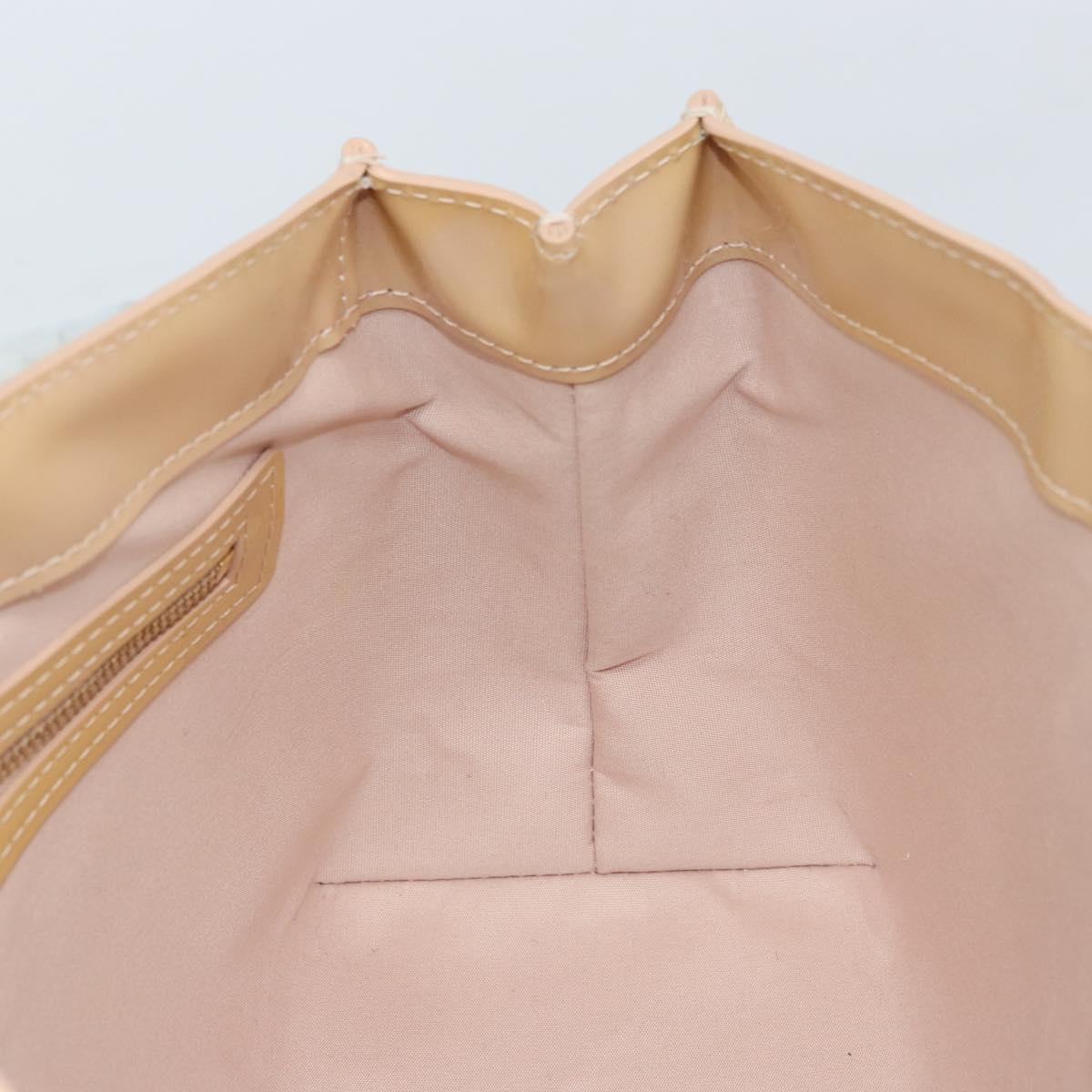 LOUIS VUITTON Monogram Vernis Wilshire PM Hand Bag Broncorail M91452 Auth ki6535