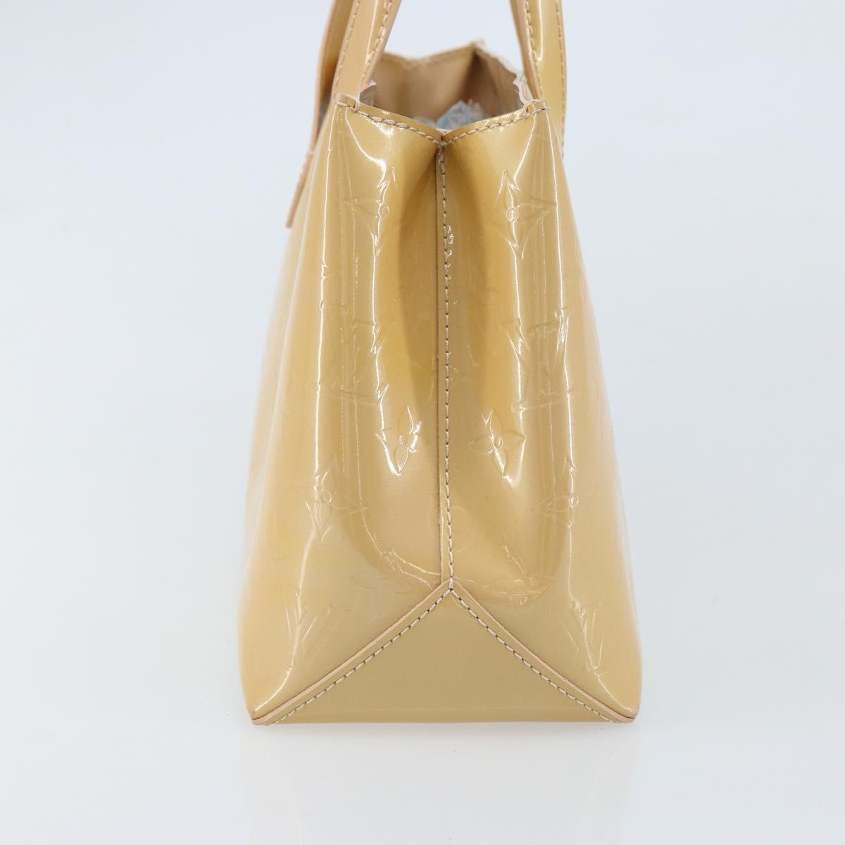 LOUIS VUITTON Monogram Vernis Wilshire PM Hand Bag Broncorail M91452 Auth ki6535