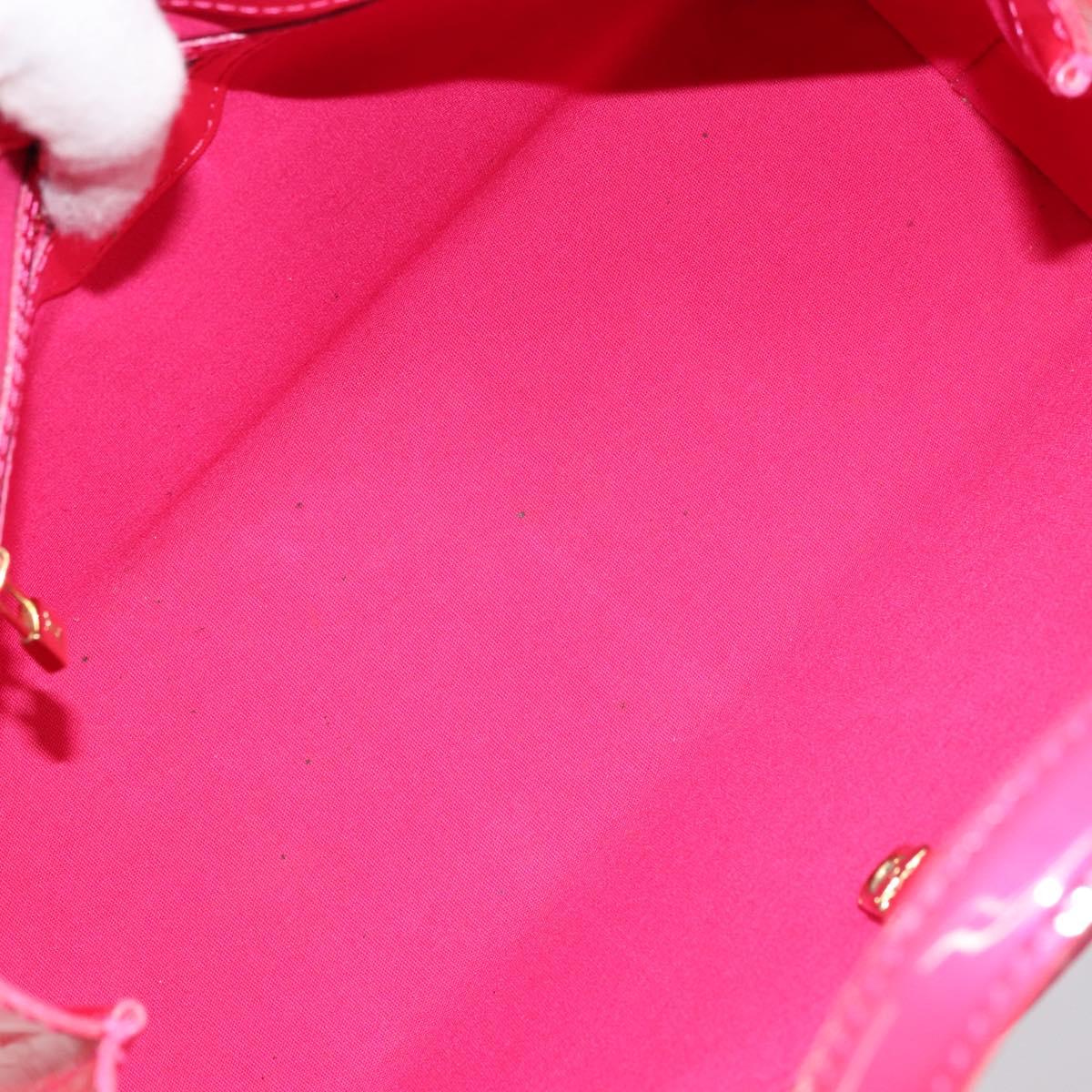LOUIS VUITTON Monogram Vernis Wilshire PM Hand Bag Rose Pop M93643 Auth ki6536